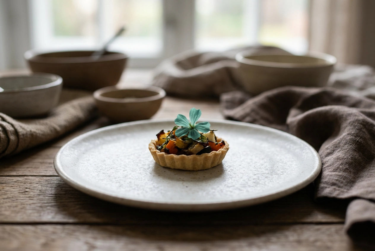 Professional header image for educational tutorial: Veganes Hochzeitscatering: Worauf Brautpaare achten sollten
