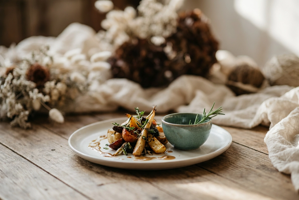 Professional header image for list-based article: Veganes Hochzeitscatering: Was Paare in Frankfurt beim An...