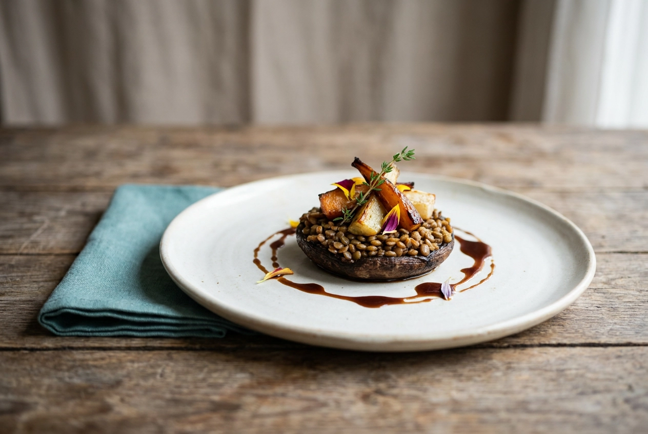 Professional header image for list-based article: Vegane Hauptgänge für die Hochzeit: Welche Gerichte wirkl...